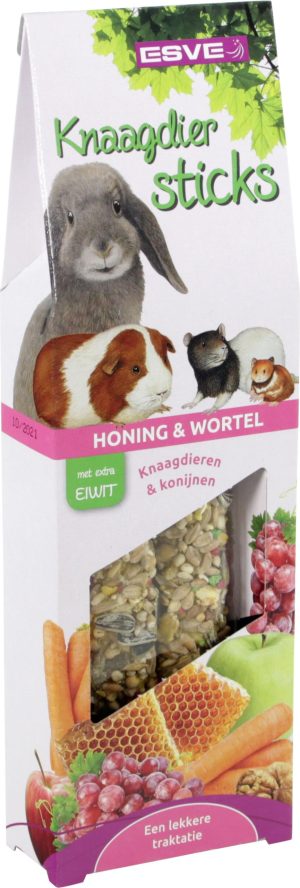 Knaagdiersticks Honing en Wortel