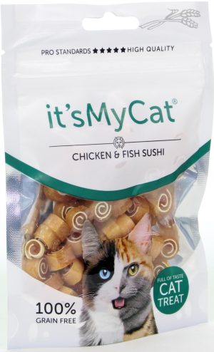 It's My Cat Chicken & Fish Sushi tray van 10 zakjes