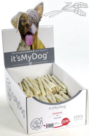 it's My Dog Rawhide Twist Wit per showdoos van 150 stuks