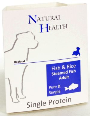 NH Dog Steamed P&S Fish & Rice per tray van 7