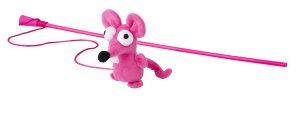 Catnip Toyz Mouse Magic Stick Roze