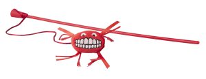 Catnip Toyz Flossy Magic Stick Rood