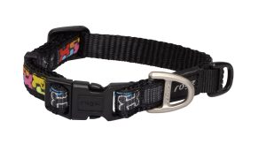 Fancy Dress Halsband S Multi Bone Black