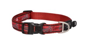 Fancy Dress Halsband L Red Rogz Bone