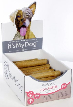 it's My Dog Collageen rol met kip 15cm doos van 30